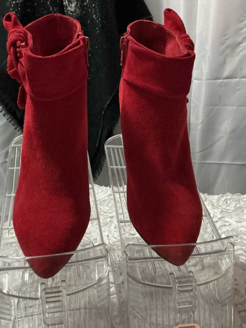 Red Jeffery Campbell booties